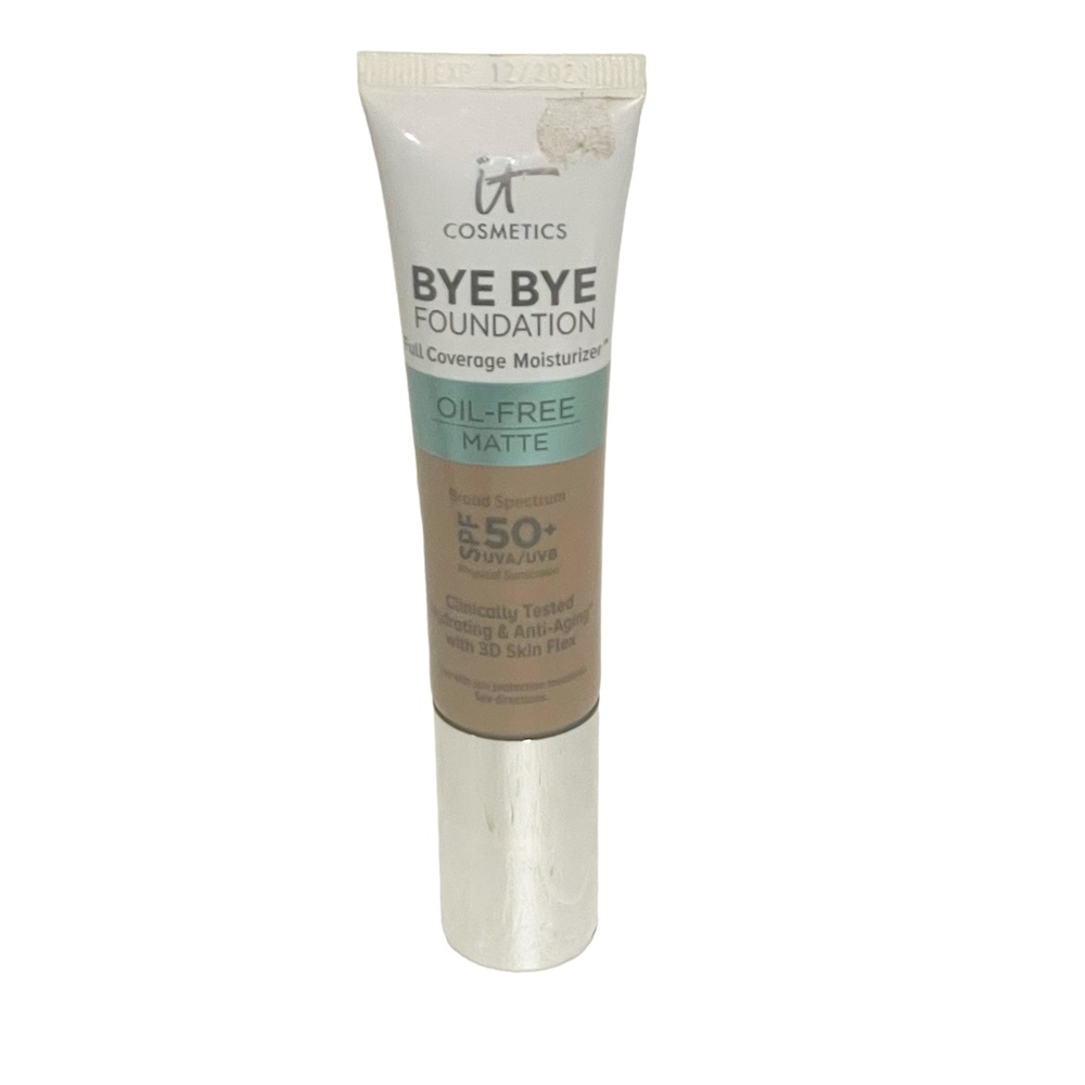 It Cosmetics Bye Bye Foundation Oil-Free Matte Full‎ Coverage Moisturizer Deep